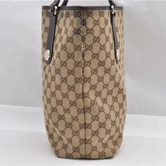 Gucci Pre-Owned Monogram Charmy Brown Leather Tote